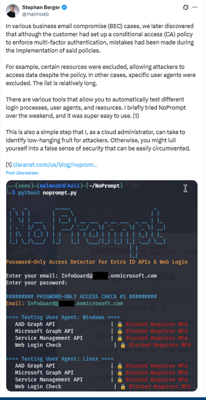 Business E-Mail Compromise and Conditional Access