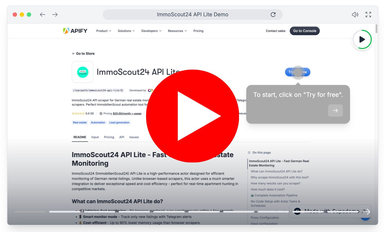 How to scrape ImmoScout24 API