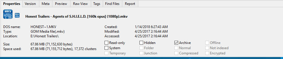 XYplorer Details Pane