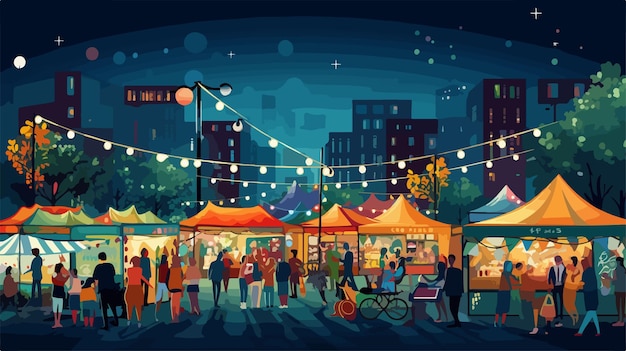 Markets Glow During Festivals
