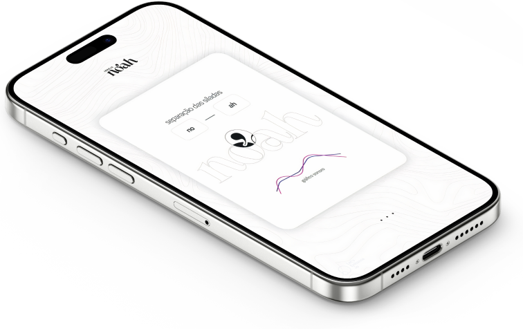 Celular com ilustração do nome no'ah