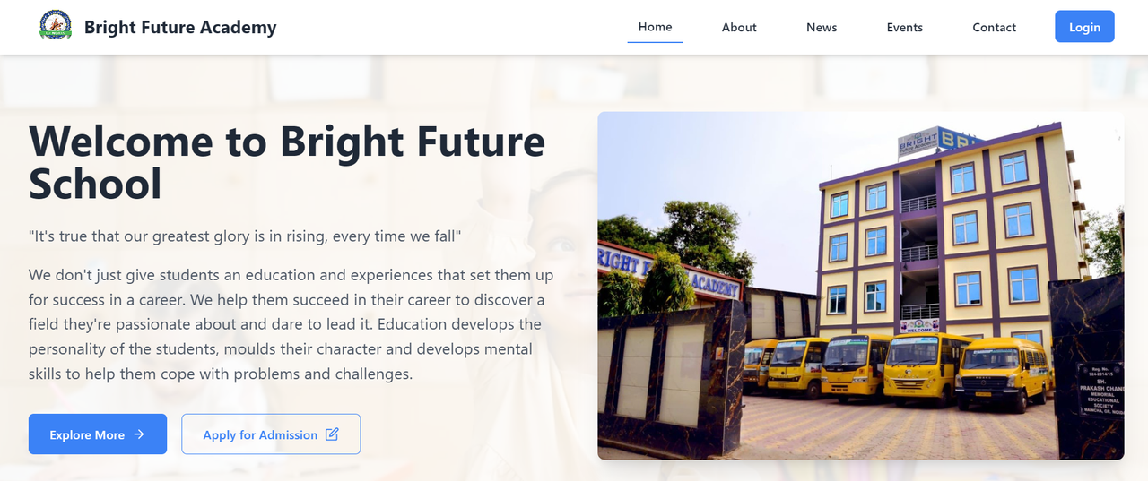 School Website Demo