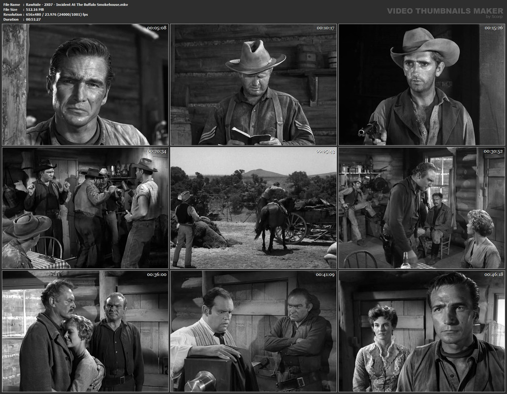 Rawhide - 2X07 - Incident At The Buffalo Smokehouse.mkv