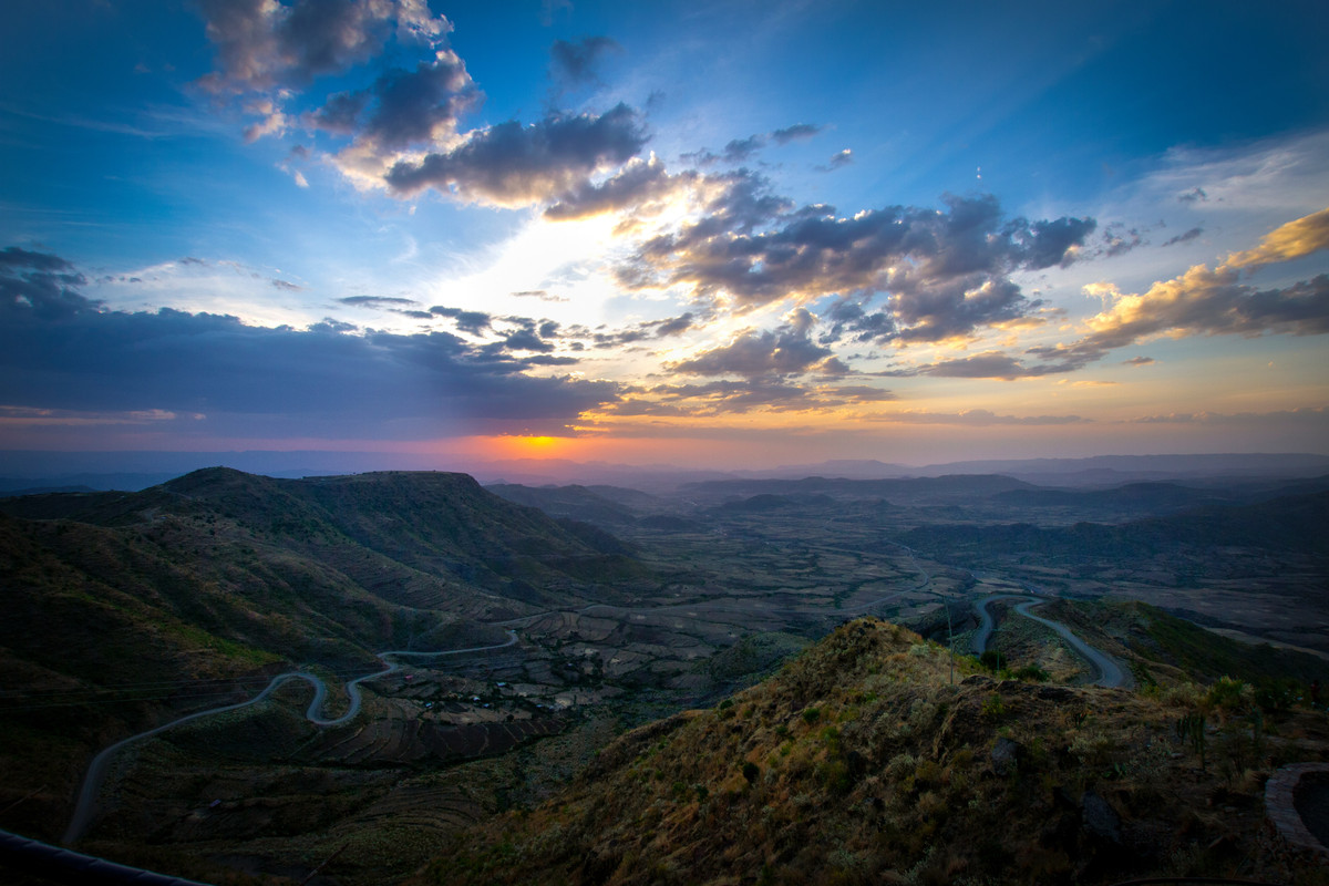 Uitzicht Ethiopië reizen