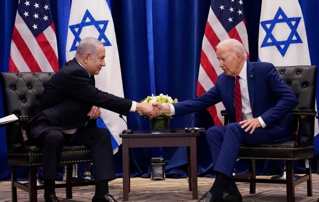 Criminales de guerra Benjamín Netanyahu y Joe Bien