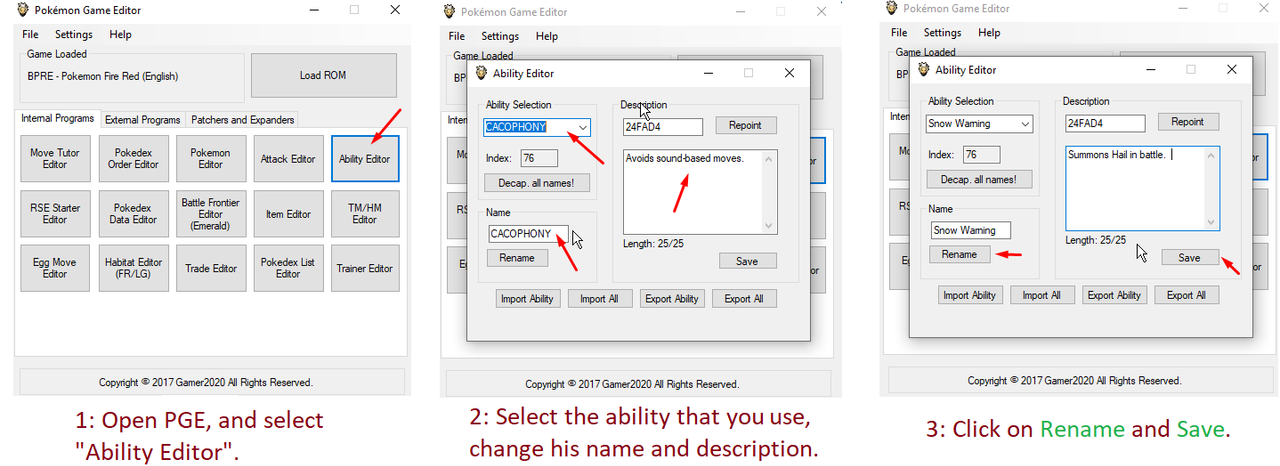 [PokeCommunity.com] Add Snow Warning Ability and Update Sturdy to Fire Red.