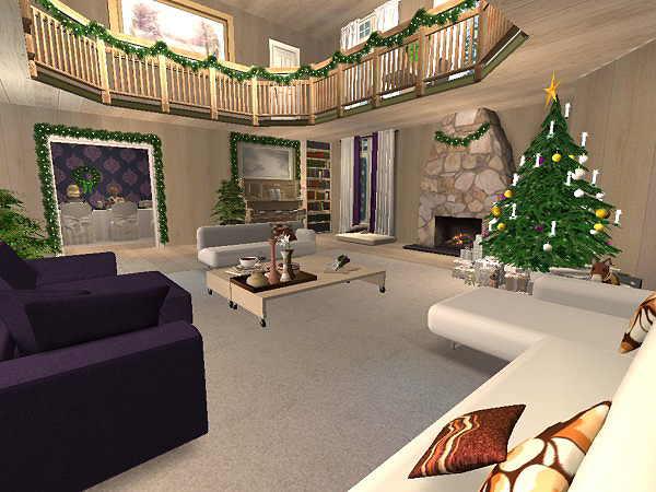 Hellohello: Domy - Stránka 4 Christmas-Chalet-interior-41