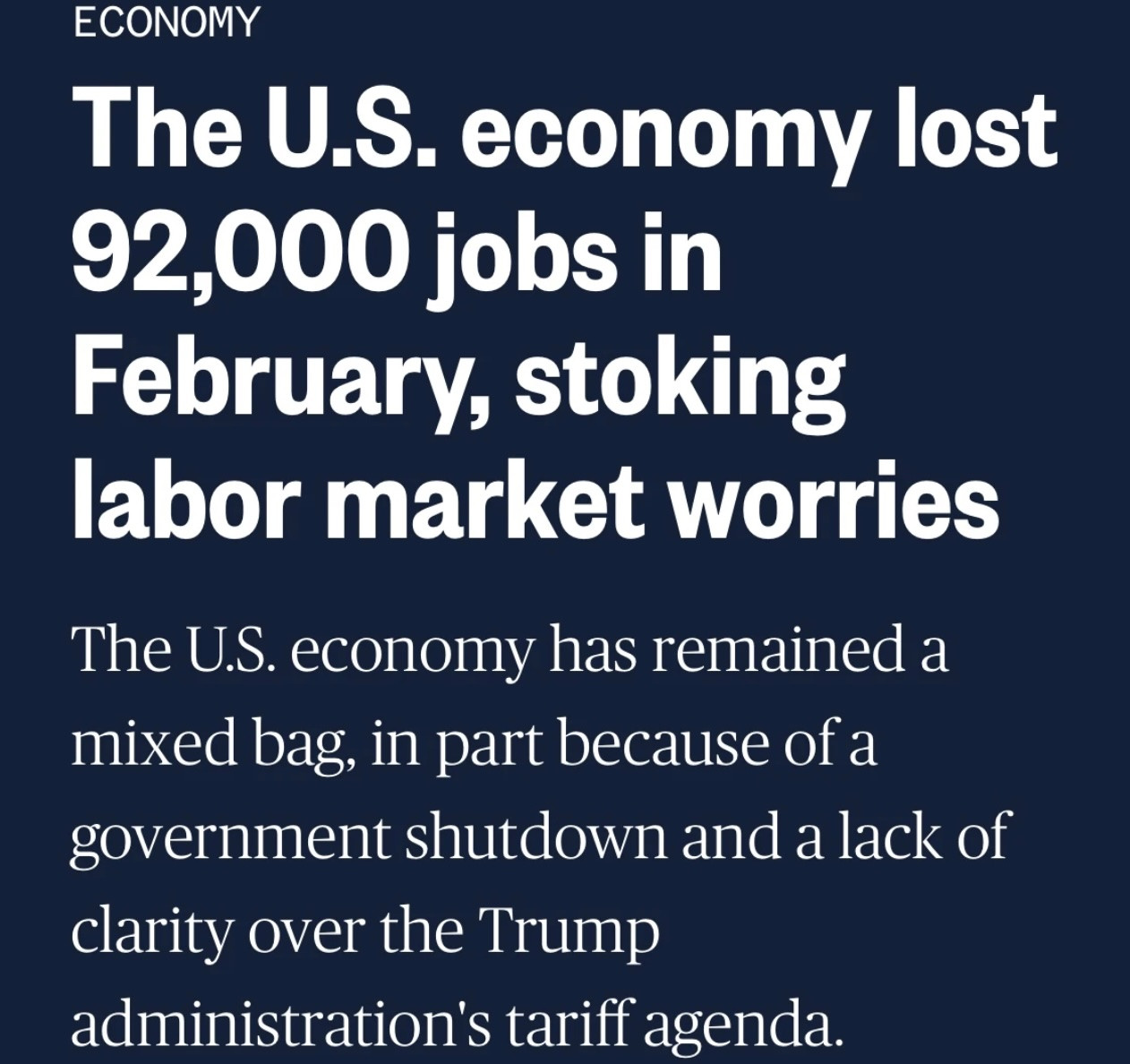 economy