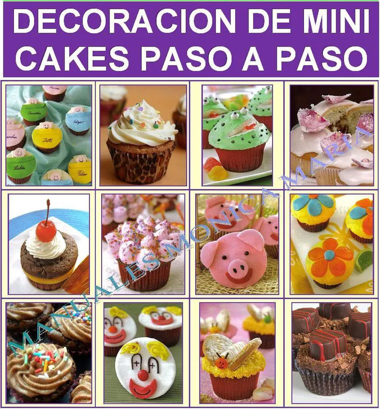 curso aprende a decorar mini tortas decoracion pastillaje de muffins