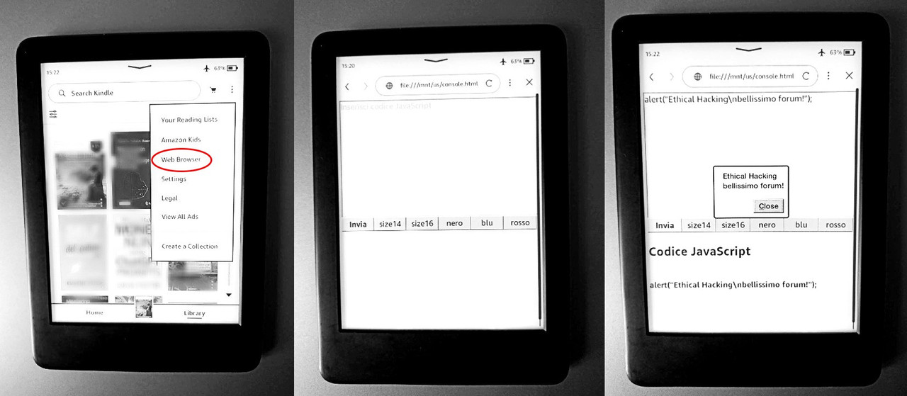 kindle-javascript-console