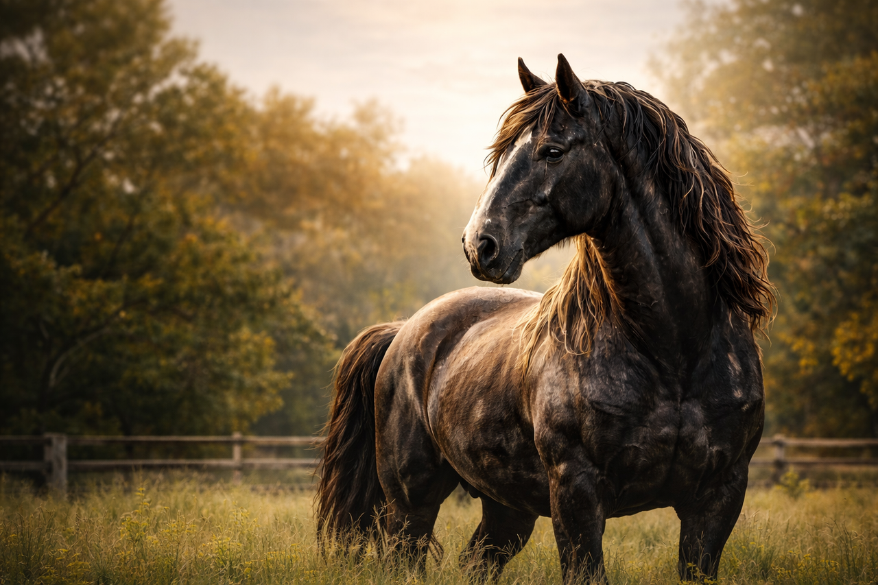 Percheron Horse