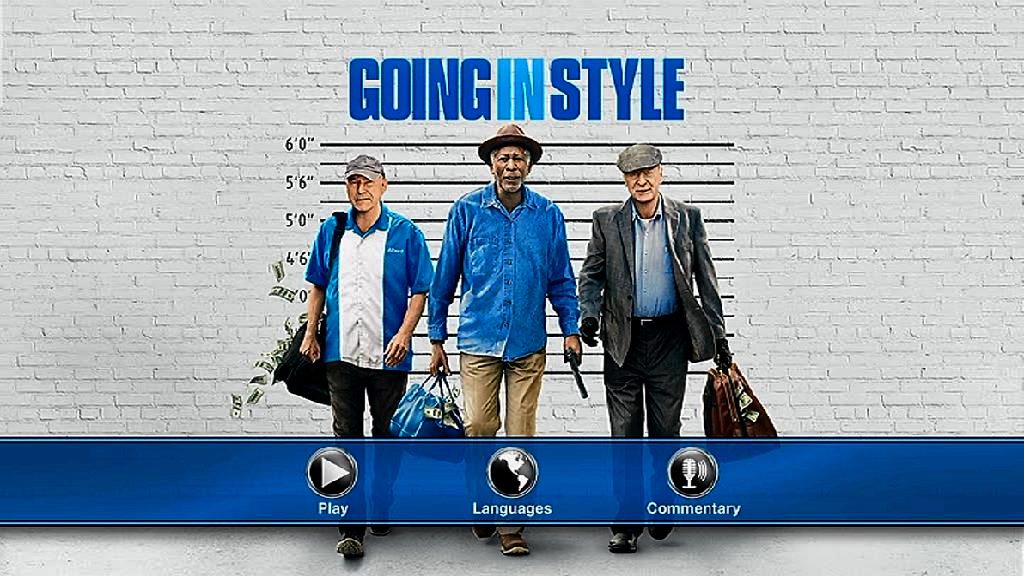 GOING IN STYLE MENU - Un golpe con estilo [2017] [Comedia] [DVD9] [PAL] [Leng. ESP/ENG/DEU] [Subt. Multi]
