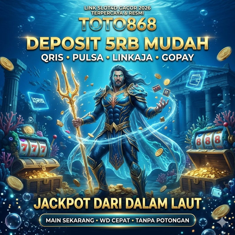 TOTO868 : Link Slot4D Gacor Deposit 5rb Terpercaya 2026 Slot Depo QRIS Pulsa LinkAja Gopay
 image 1