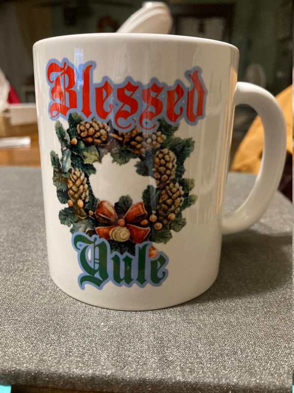 handcrafted Yule mug