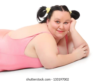 crazy-portrait-funny-obese-woman-260nw-133197002
