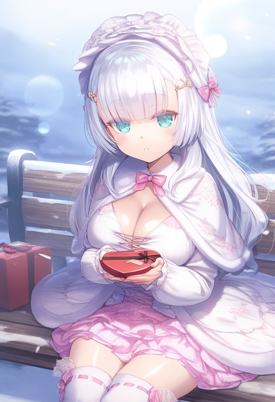 1girl, ks (xephyrks), ohlia, {kobayashi ritz}, reoen, [[liduke]],{{{{gift box, w s-223242326