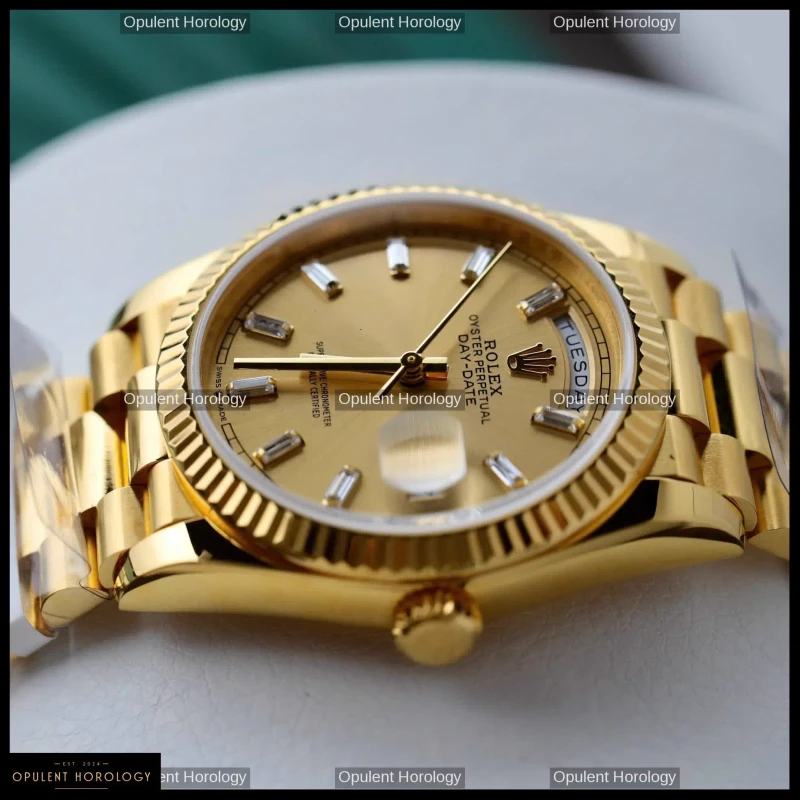 Rolex Day-Date 36 Champagne Dial Gold Plated President Automatic