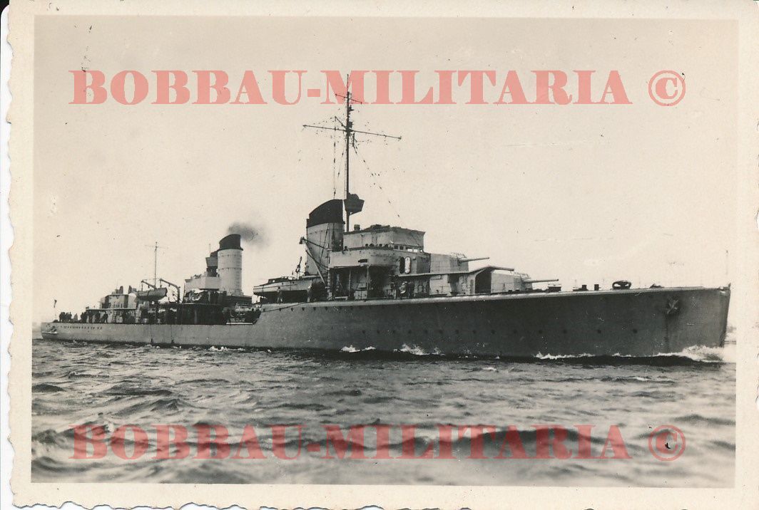 Kriegsmarine Zerstörer Z 1 Leberecht Maass auf See Kriegsschiff