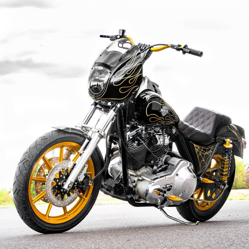 harley fxr get lowered cycles build 2