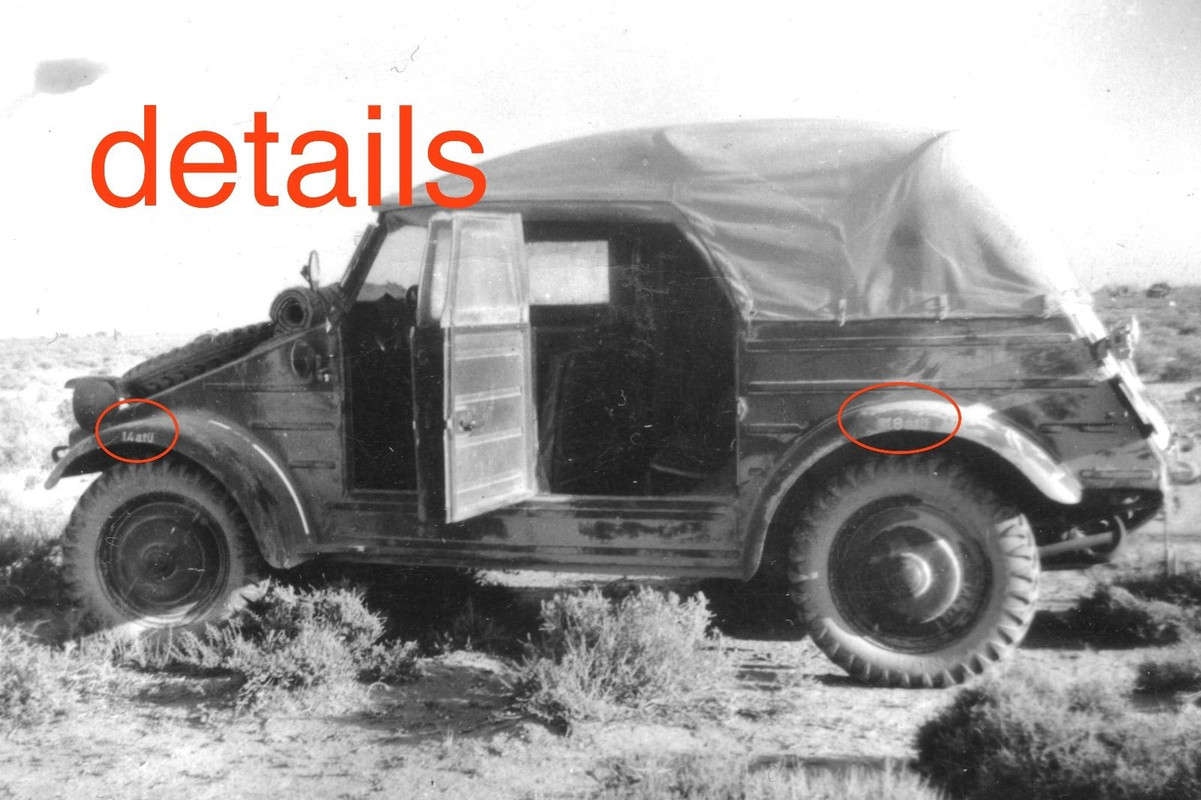 VW 82 Kübelwagen Afrika- Korps in der Wüste