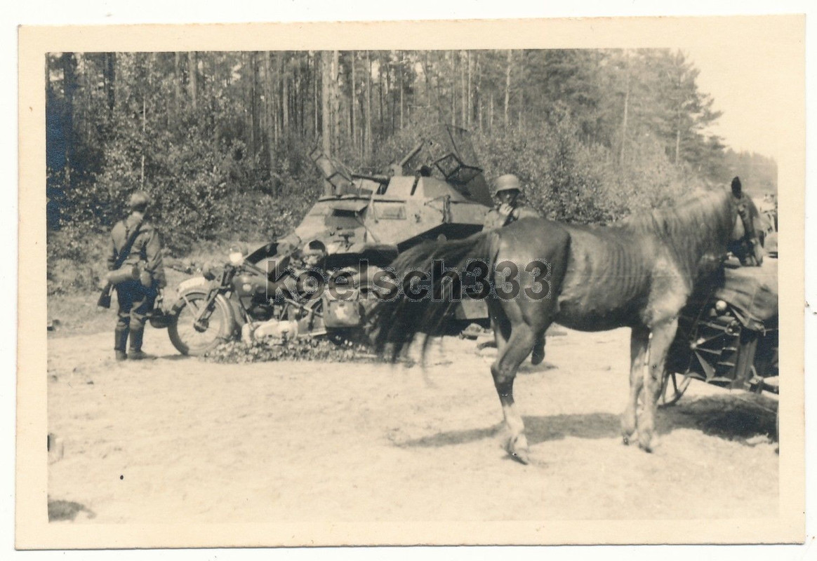 Foto Ostfront Russland 1941 Panzerspähwagen Panz