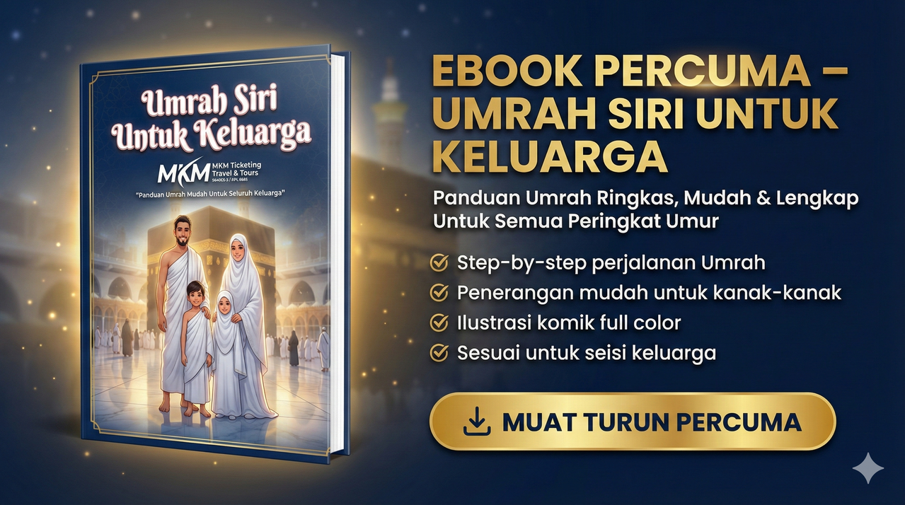 Poster Ebook Umrah Siri Untuk Keluarga