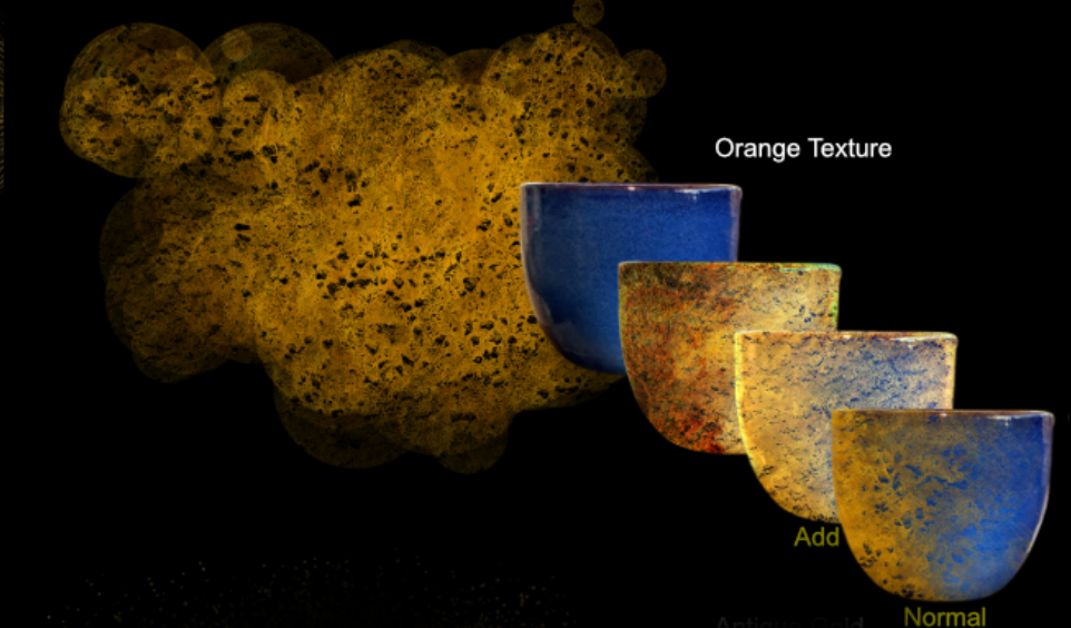 Del N Texture Brushes Orange Brush Example of Use