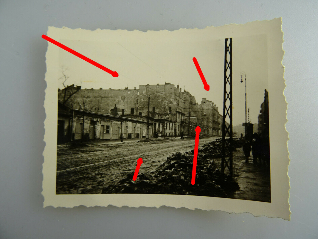 Foto, Polen Warschau, Ulica Gorewska, zerstörte Strasse