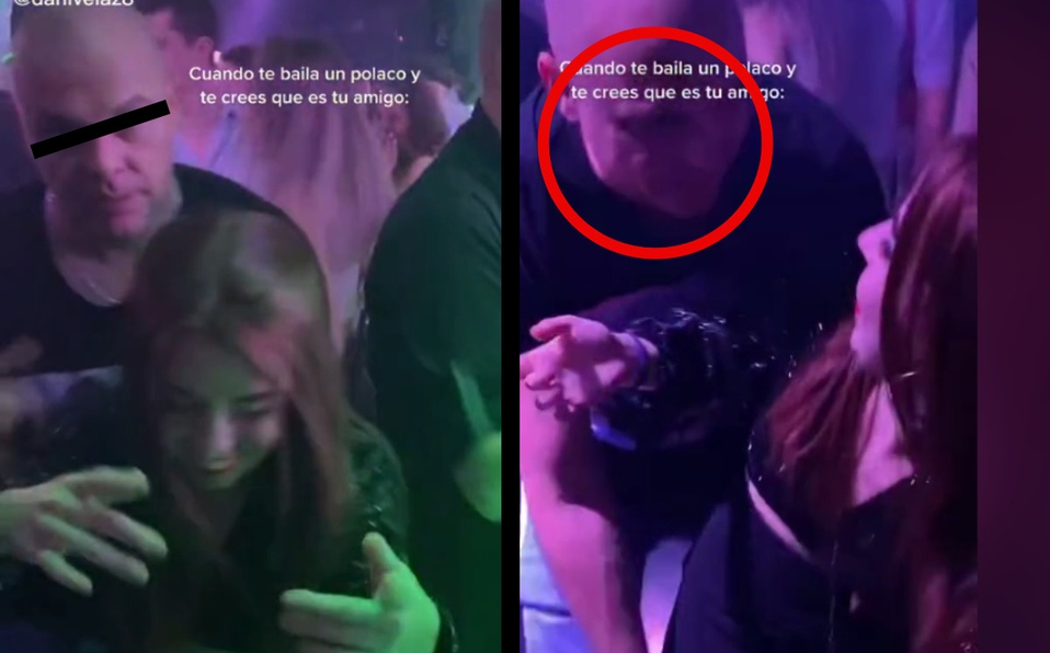 Accidentalmente captan el momento exacto de un caso de acoso sexual en antro