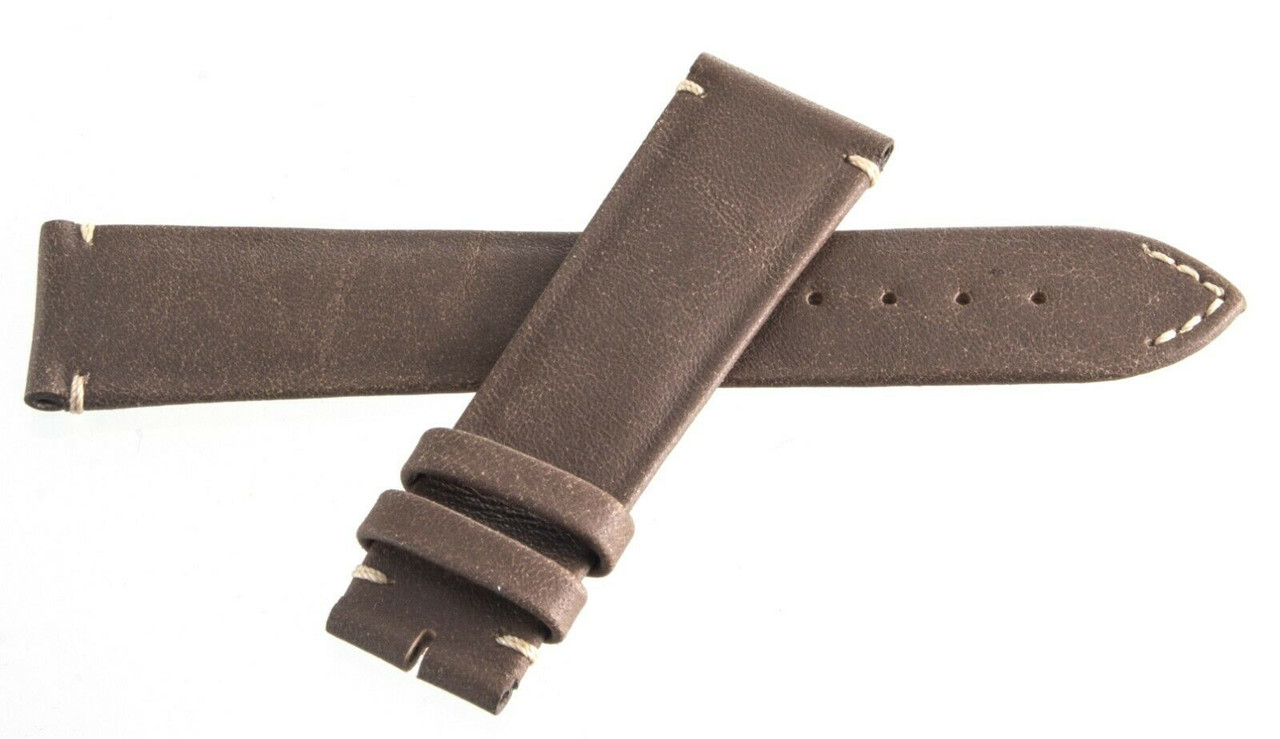 Genuine Longines 21mm x 18mm Brown Leather Watch Band Strap L682157670