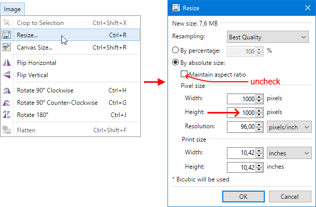 object align paint.net