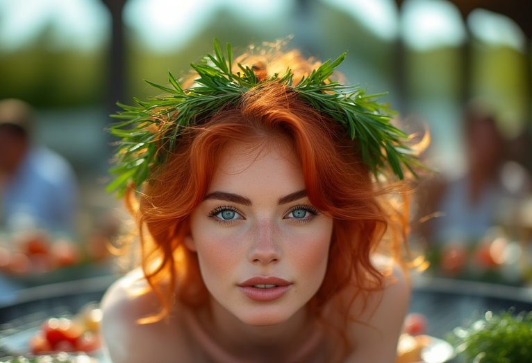 Garden wedding Redhair 0 08