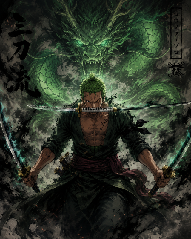 Example result for: Zoro Three Sword Warrior