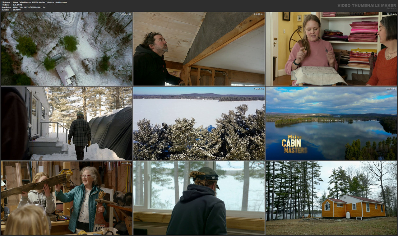 Maine Cabin Masters S07E04 A Cabin Tribute to Mimi Eva.mkv