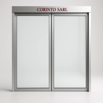 Aperçu de la porte automatique vitrée