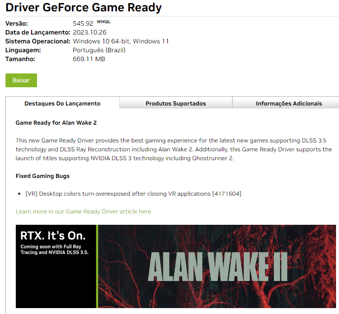 Alan Wake 2 - [Preview]  Fórum Adrenaline - Um dos maiores e mais ativos  fóruns do Brasil