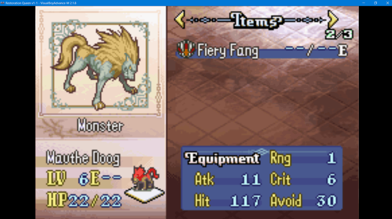 2024-03-06 21_54_03-Restoration Queen v1-1 - VisualBoyAdvance-M 2.1.8