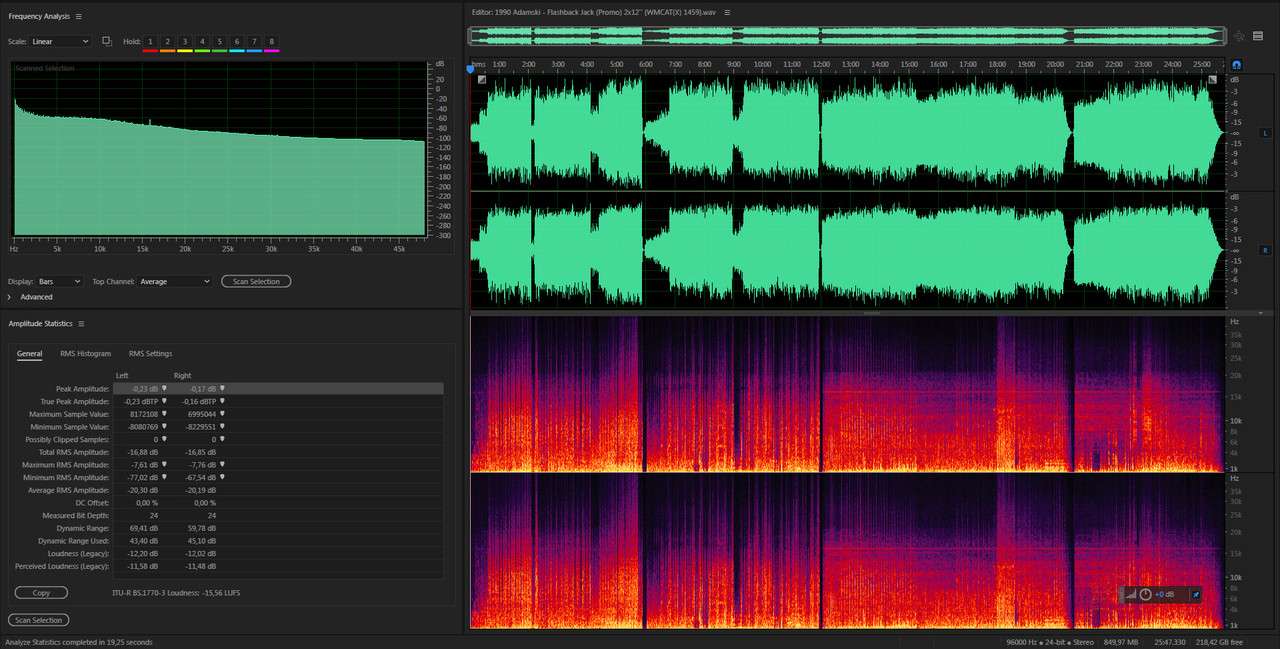 1990 Adamski - Flashback Jack (Promo) 2x12'' {WMCAT(X) 1459}