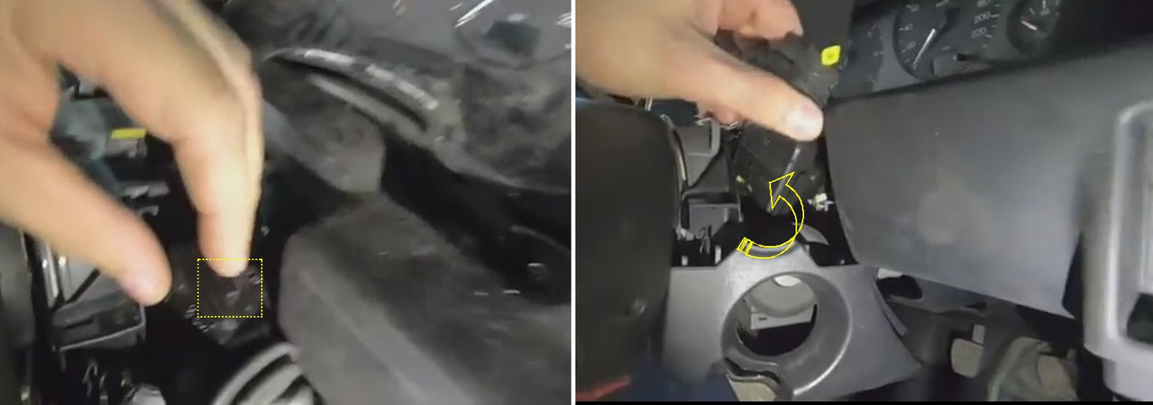 Mobilité manette essuie glace Zafira A 2003 (vidéo russe)2