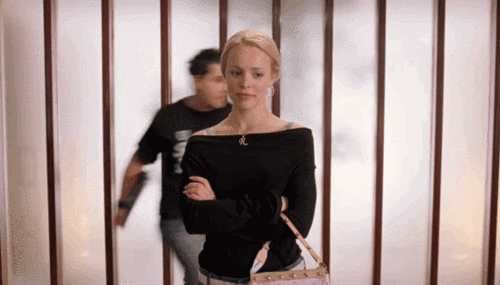 Regina George Throwing Papers Gif