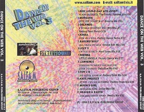dance - 03/11/2023 - Various - Dance On The Web Vol. 3 (The Definitive Collection) (1998) Back