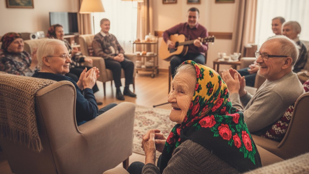 Досуговые услуги дома престарелых - культурные мероприятия для постояльцев