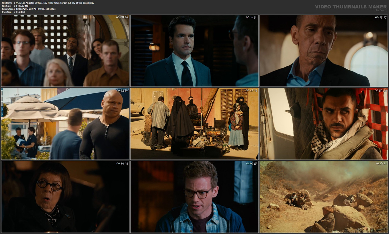 NCIS Los Angeles S08E01-E02 High-Value Target & Belly of the Beast.mkv