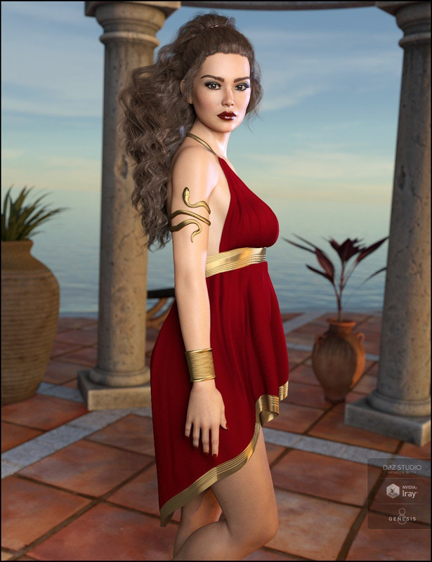 dForce Eleyna Outfit for Genesis 8 Female dForce Eleyna Outfit for Genesis 8 Female