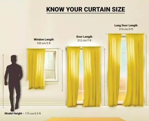 PREMIUM FLORAL NET PRINT CURTANS,SET OF 1 Color 2 (R706)