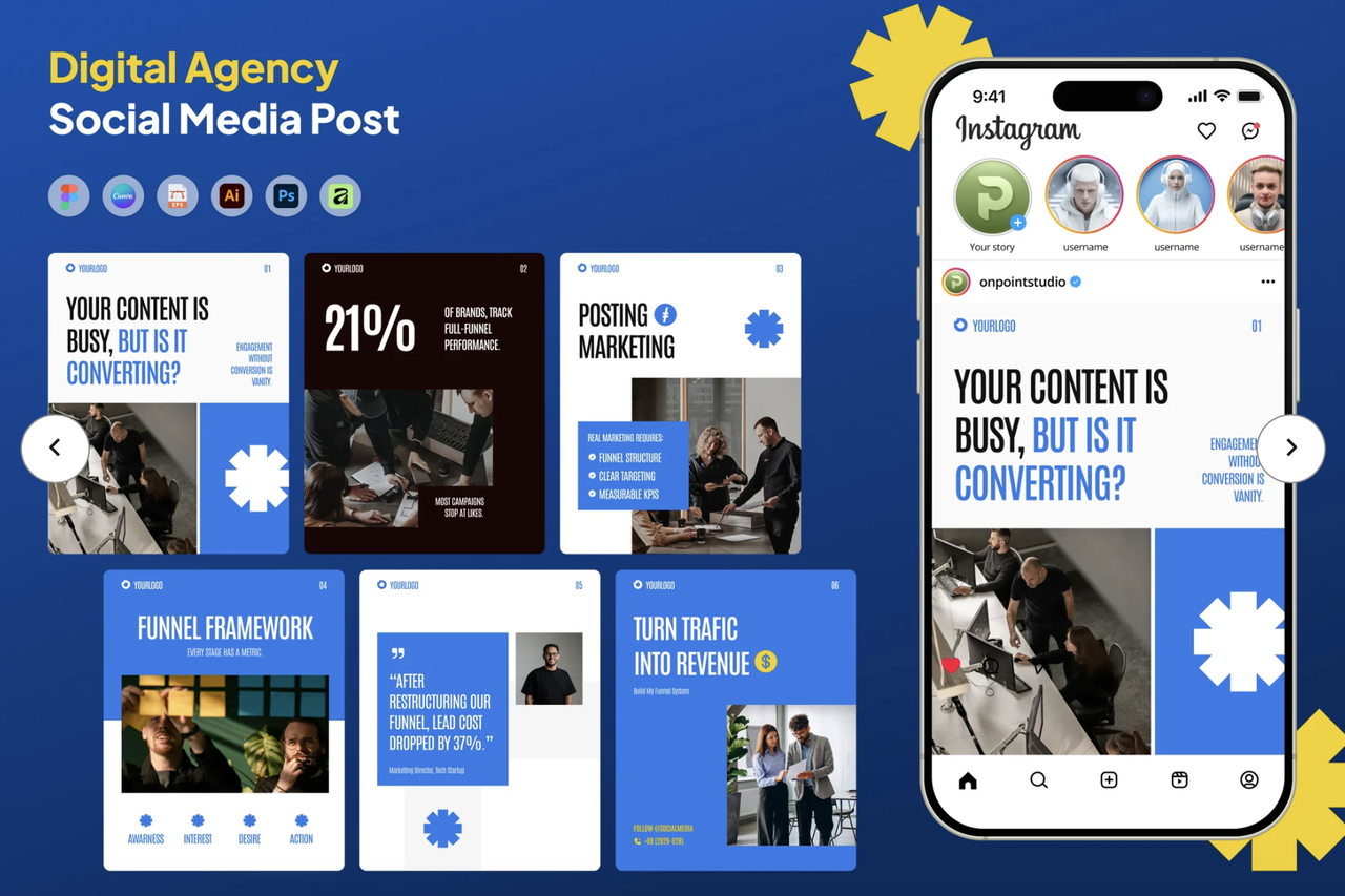 Digital Agency Social Media Instagram Carousel