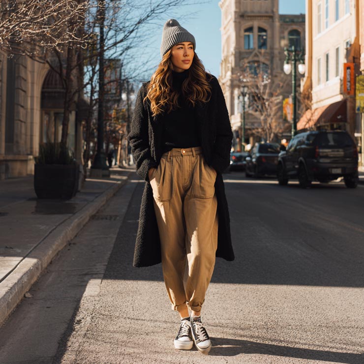 Шапка бини из кашемира