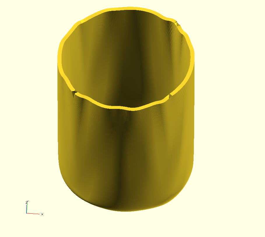 Open SCAD Dented Mug