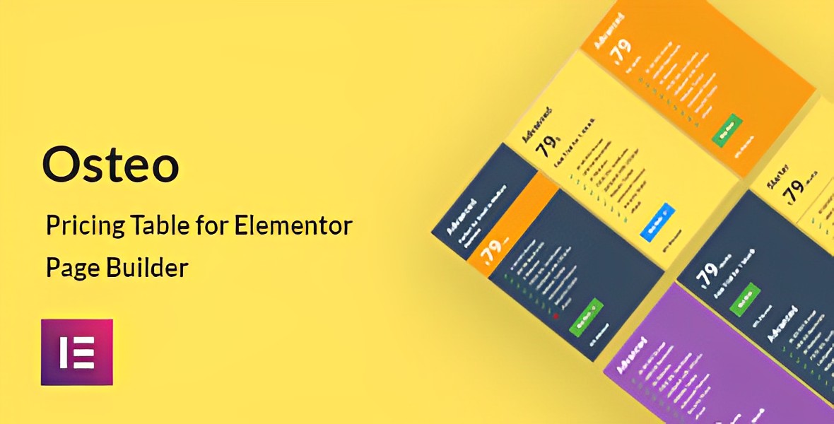 Osteo Pricing Table For Elementor WordPress