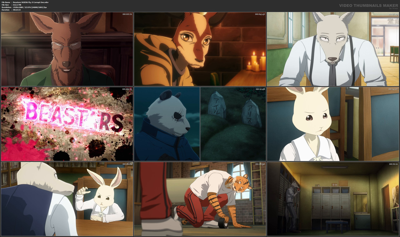 Beastars S02E06 Fly, O Corrupt One.mkv